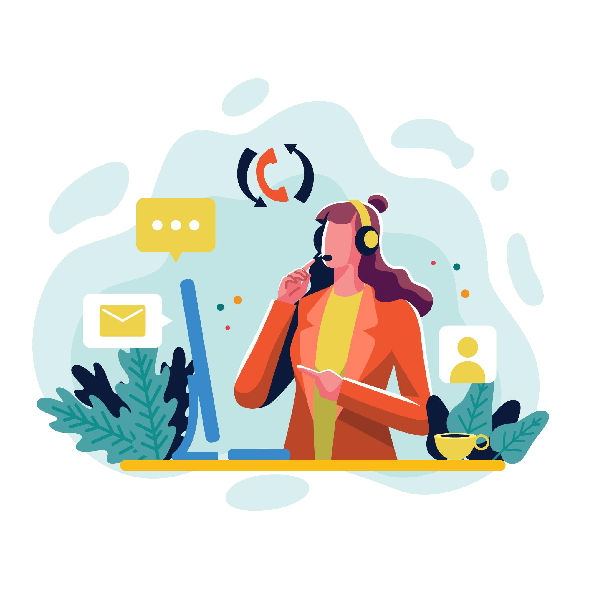 Contact illustration